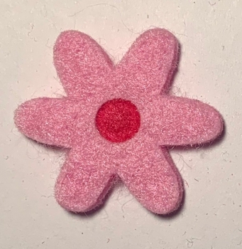 Filzblume rosa, mit Punkt fuchsia
